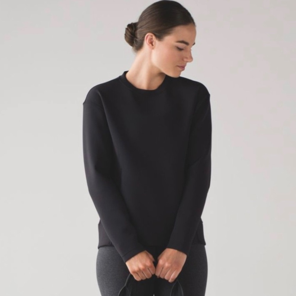 Lululemon Embrace The Space Crewneck Black Sz 6